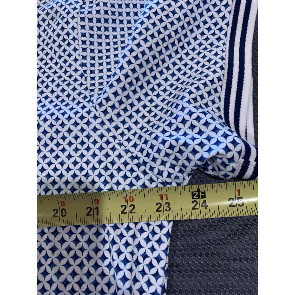 NWT Murano Liquid Luxury Mens Slim Fit Cotton Polo Blue White XL - Picture 8 of 9